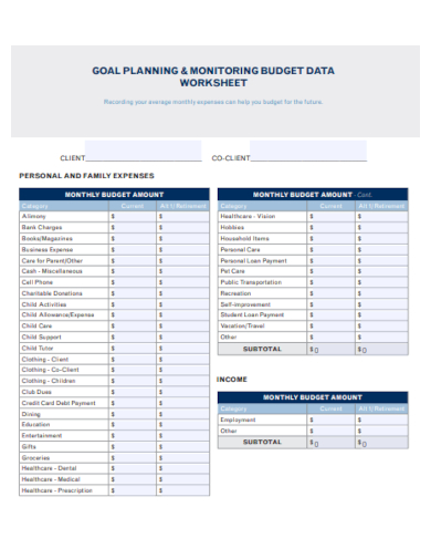 editable budget planning worksheet