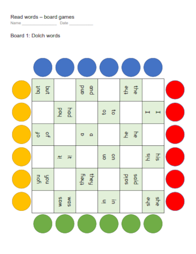 english words board game