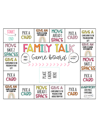 family talk board game