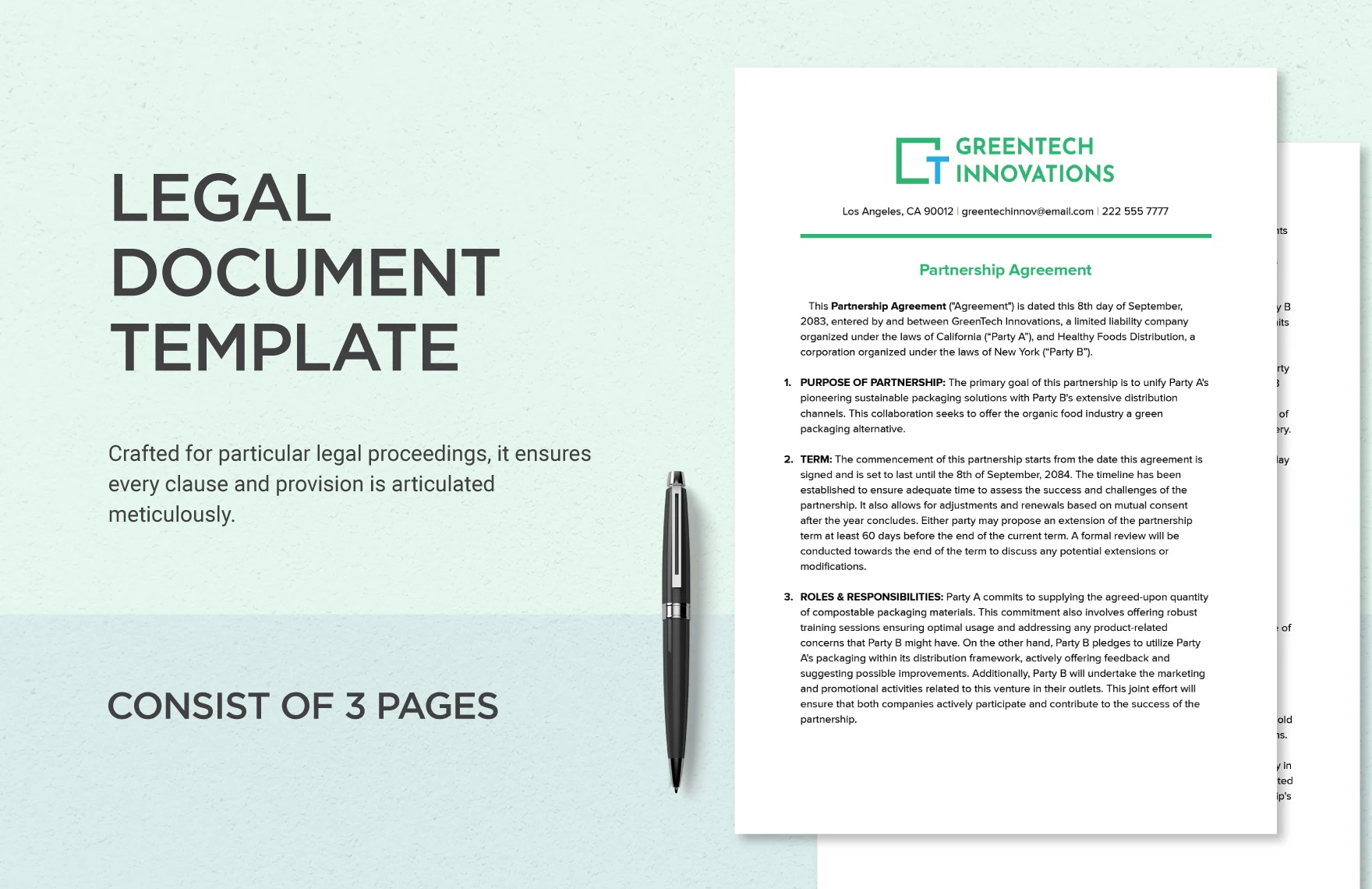 legal document template