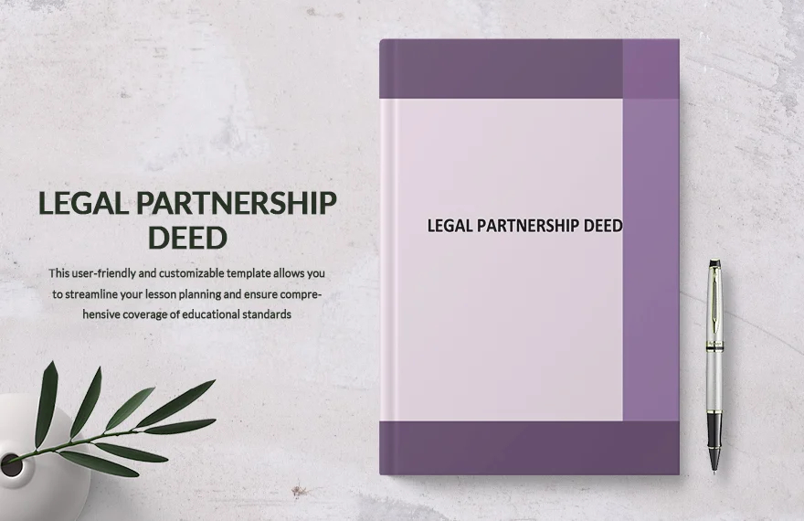 legal partnership deed template