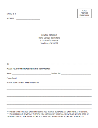 mailing label and packing slip