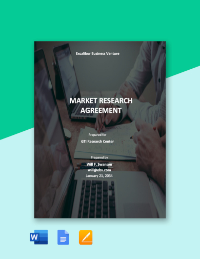 market research agreement template