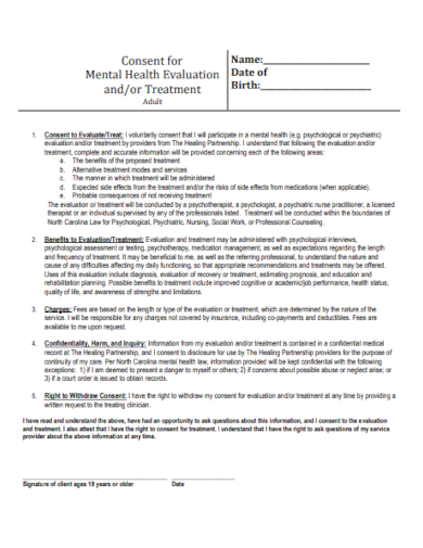 mental health treatment evaluation
