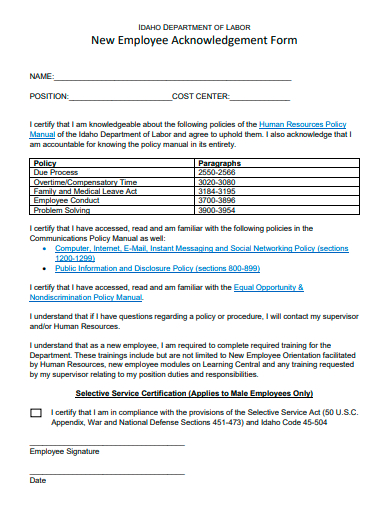 FREE 20+ Acknowledgement Form Samples in PDF | MS Word