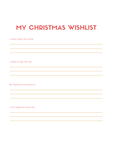 personal christmas wish list