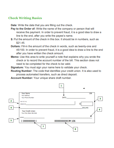 practice check writing template
