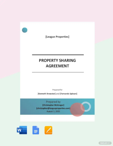 property sharing agreement template