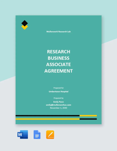 research business associate agreement template