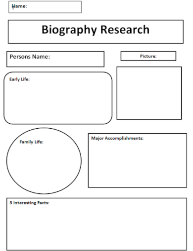 sample biography research template