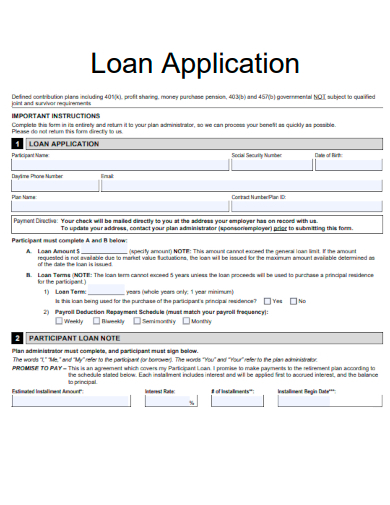 sample loan editable application templates