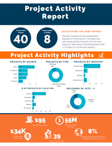 sample project activity report template