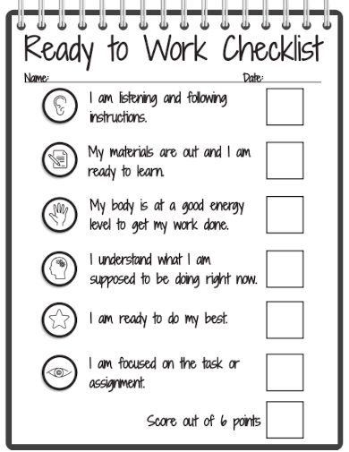 sample ready to work checklist template
