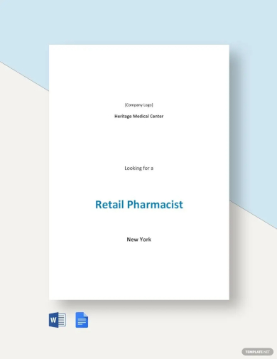 sample retail pharmacist job description template