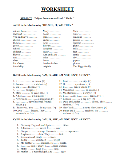 sample writing grammar worksheet template
