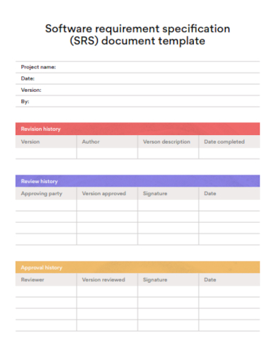 software requirements specification document