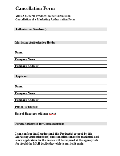 cancellation form in doc