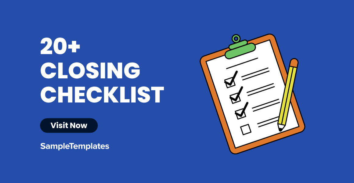 closing checklist