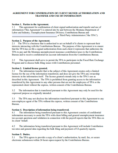 confirmation of client agreement template
