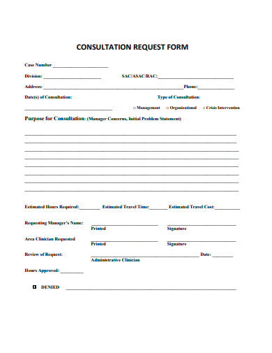 consultation request form in pdf