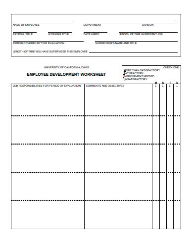 FREE 30 Development Worksheet Samples In PDF MS Word