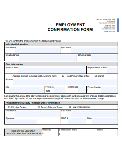 FREE 30 Confirmation Form Samples In PDF MS Word