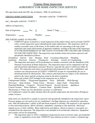 FREE 33+ Inspection Agreement Samples in PDF