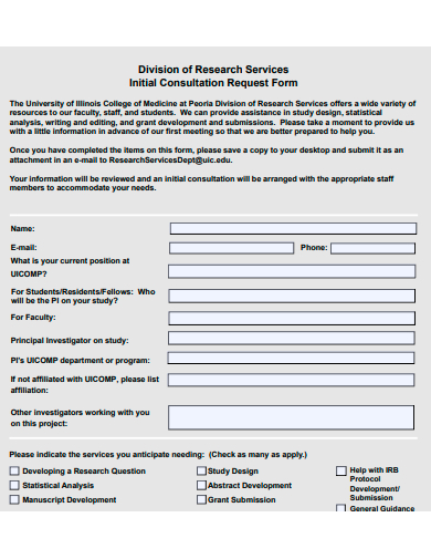 initial consultation request form template