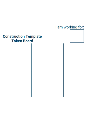 sample construction token board template