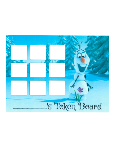 sample frozen token board template