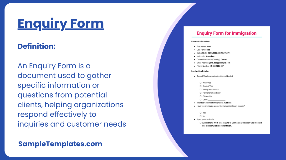 Enquiry Form