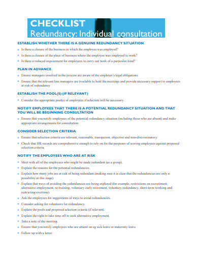 individual consultation checklist template