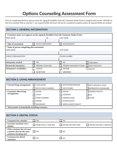 options counseling assessment form template
