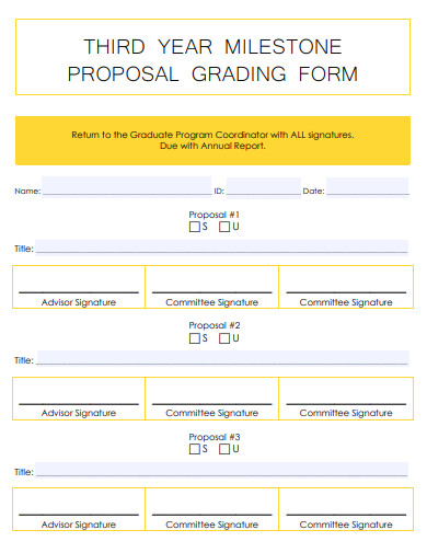 proposal grading form template