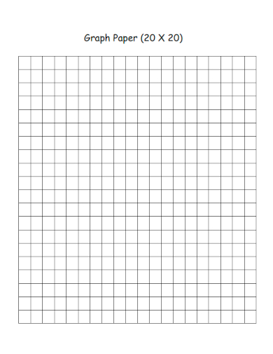 sample 20x20 blank graph paper template