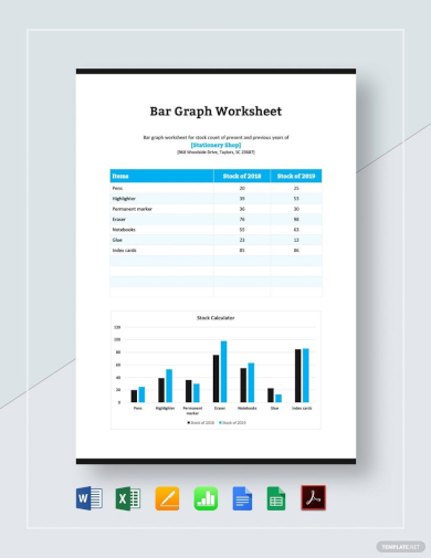 sample bar graph worksheet template