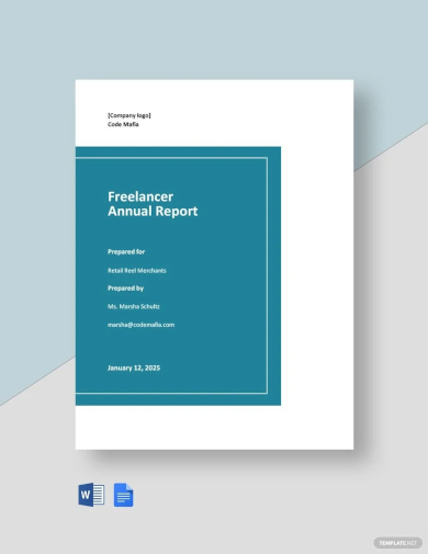 sample freelancer annual report template