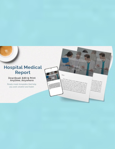 sample hospital medical report template