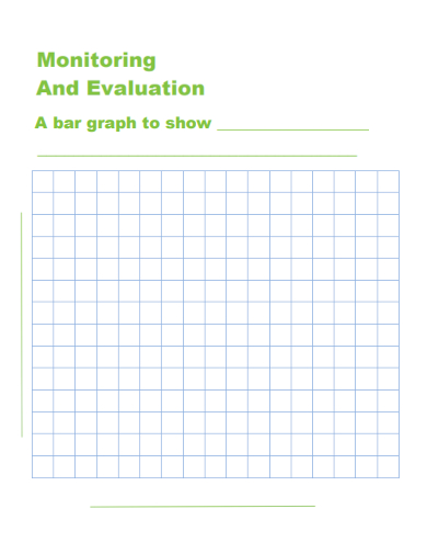 sample monitoring and evaluation bar graph template