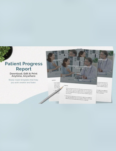 sample patient progress report template