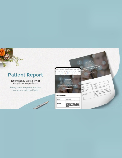 sample patient report template