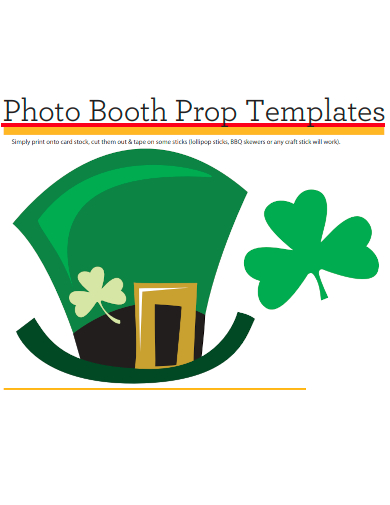 sample photo booth prop template