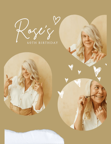 sample rose gold photo booth template