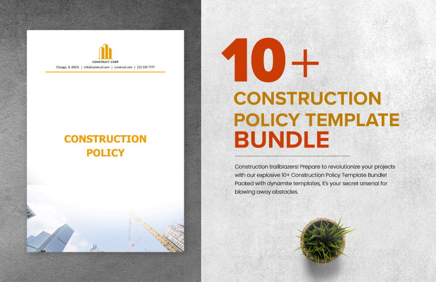 10 construction policy template bundle