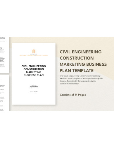 civil engineering construction marketing business plan