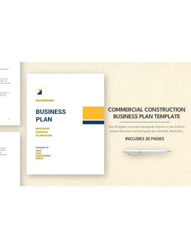 commercial construction business plan template