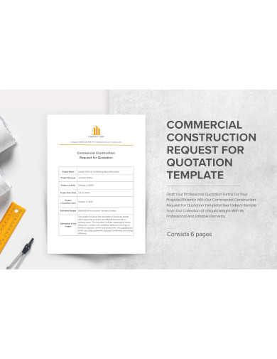 commercial construction request for quotation template