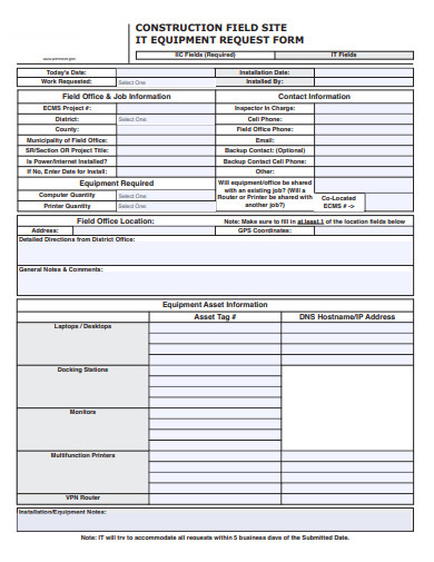 construction field site template