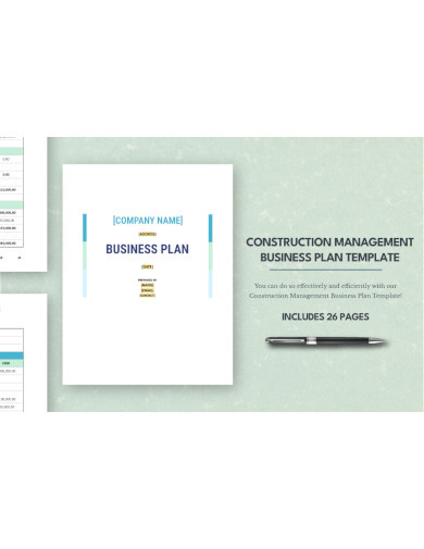 construction management business plan template