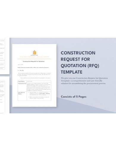 construction request for quotation template